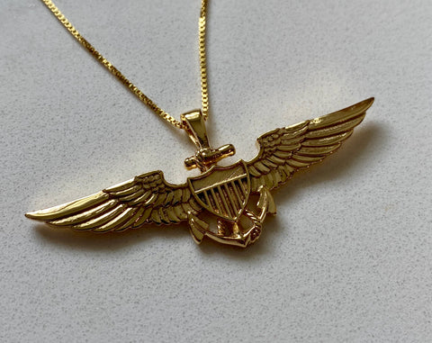 Army aviator wings necklace deals